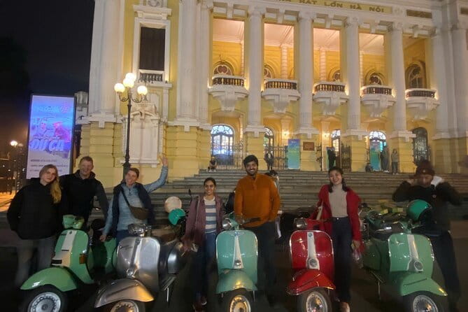 Amazing Vespa Night Tour For Food Lover - Hanoi Opera House: Where the Tour Finds Its Pace