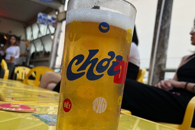 Bia & Bites - Saigon Craft Beer on Vintage Vespa with Dinner - District 3 stop 1: brewery intro, blond + dark pours, and pairing snacks