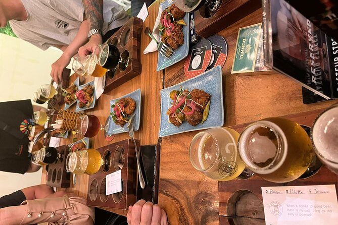 Bia & Bites - Saigon Craft Beer on Vintage Vespa with Dinner - District 3 stop 2: craft your own beer and lean into street drinking culture