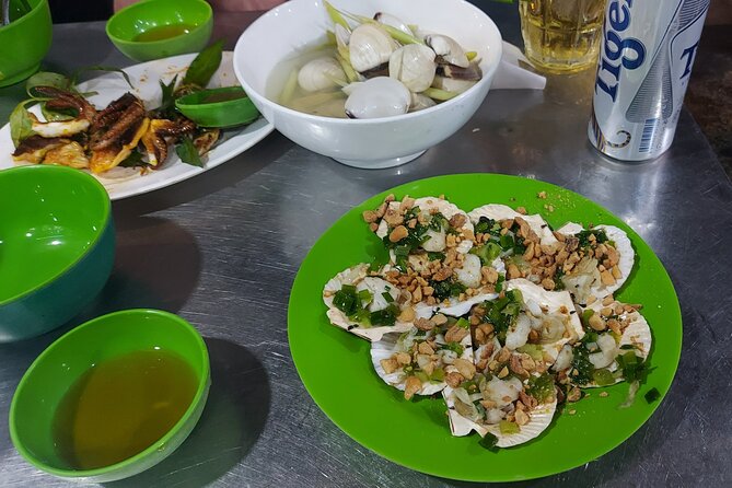 Dining Delights - Vintage Vespa Tour in Saigon - Ho Thi Ky Flower Market at night: street food flavors on foot