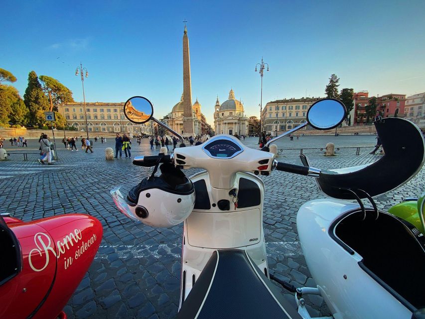 Evening Vespa Sidecar Tour with Gourmet Pizza Tasting - Piazza Venezia and the Colosseum When Lights Turn On