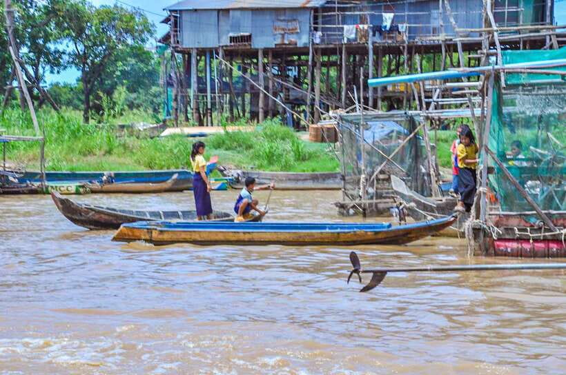 Floating Village Sunset boat Vespa Tour / Tuk Tuk Available - Price and what you’re really paying for ($55)