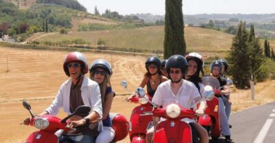 Florence/Badesse: Tuscany Group Vespa Tour with Wine Tasting - Getting Started at Villa Costanza: License, Helmet, and Scooter Reality Check