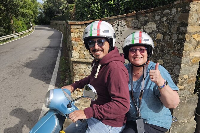 Florence Vespa Tour as a Passenger, max 6 people + Wine Window! - Churches and classic architecture: San Miniato al Monte as a photo pause