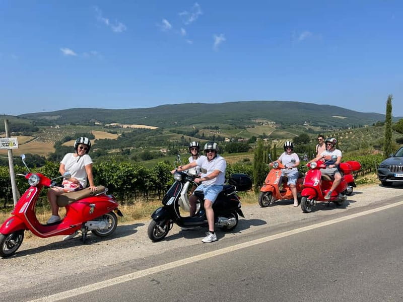 From Florence: Tuscany Vespa Tour with Lunch & Wine - The Chianti Hills scooter route: winding roads and real photo stops