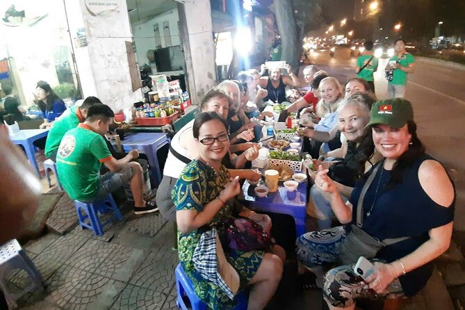 Hanoi Vespa After Dark Street Food Tour -Hidden Gem-Train Street - Pickup, Guides, and Staying Comfortable on the Ride
