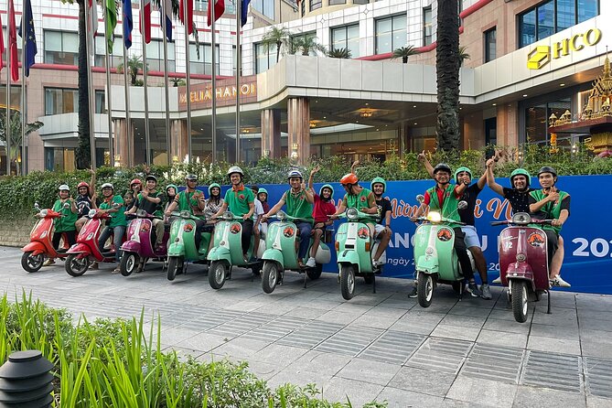 Hanoi Vespa After Dark Street Food Tour -Hidden Gem-Train Street - Opera House and the French-Quarter Photo Angle