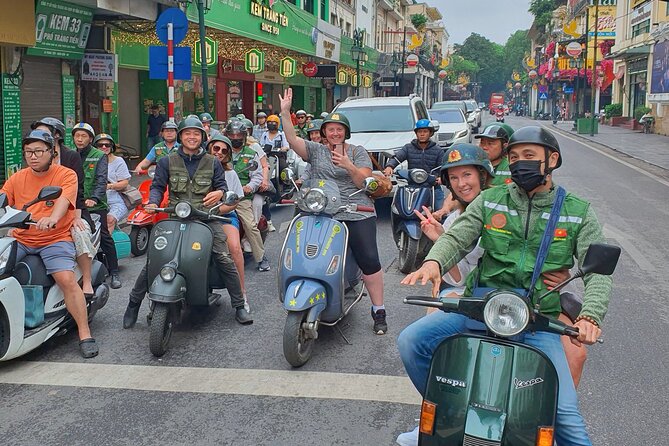 Hanoi Vespa Tours: Food + Culture + Fun on Army Vespa - Stop 4: Hanoi Train Street With Coffee (About 30 Minutes)