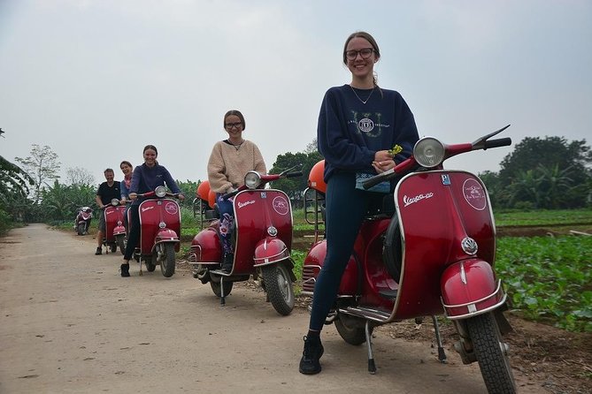 Hanoi Vespa Tours: Full Day Hanoi City & Countryside Vespa Tours - Hồ Trúc Bạch lunch break: eat like a local (and get egg coffee)