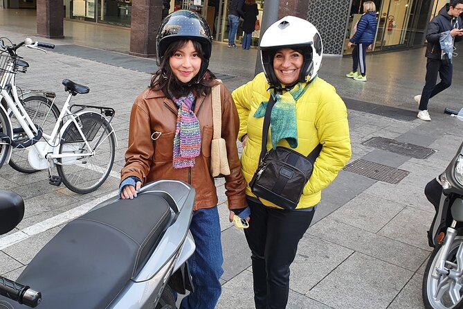 Milan Vespa Adventure: Private Tour for Couples and Friends - Porta Nuova and Bosco Verticale: modern Milan with tree-lined textures