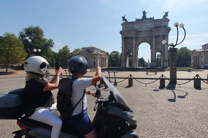 Milan Vespa Adventure: Private Tour for Couples and Friends - Castello Sforzesco stop: seeing Milan’s ducal power up close