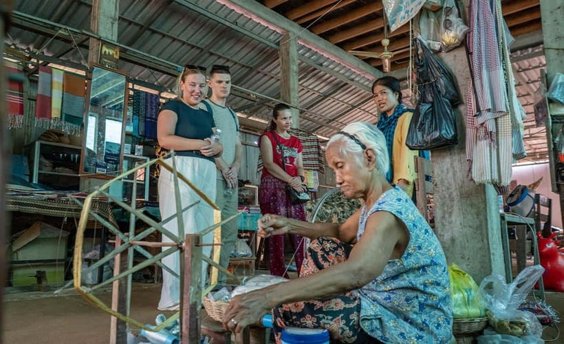 Phnom Penh Silk Island Haft Day Tour - Top Rating Experience - Koh Oknha Tei Market: seeing daily-life, not just souvenirs