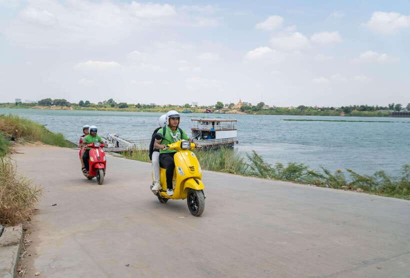 Phnom Penh Silk Island Sunset Vespa Tour / Tuk Tuk Available - Silk Island Terminal Stop: A Calm Warm-Up Before the Backroads