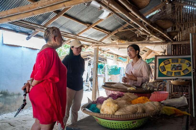 Phnom Penh Silk Island Sunset Vespa Tour / Tuk Tuk Available - Riding Through Koh Oknha Tei: Farming Villages and Real Daily Life