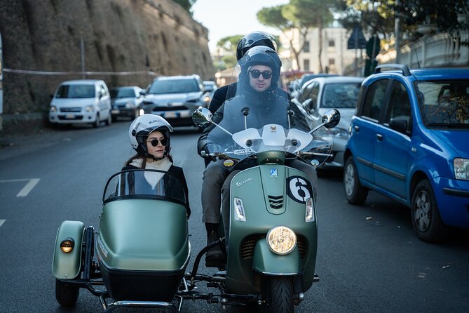 Private Vespa Sidecar Tour with Hotel Pickup - Aventine Hill and the Orange Tree Garden Break