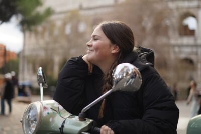Roma Vespa Tour Pick-up from Hotel - Stop 1: Outside-Colosseum photo time from Via del Colosseo
