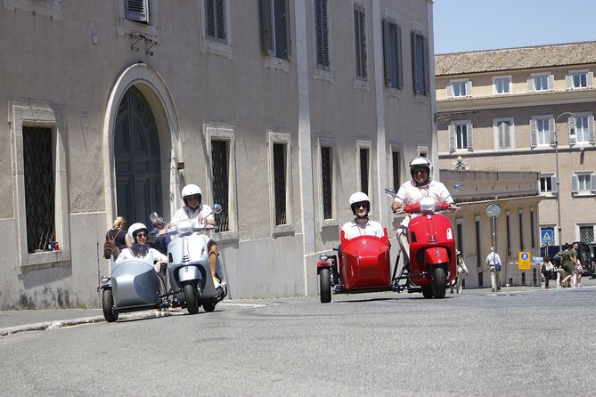 Rome 3 hours Vespa Sidecar Private Tour with Gelato - Centro Storico and the Pantheon’s Dome Moment