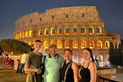 Rome by Night Vespa Ride: Icons of Rome - Colosseum exterior: stories at the edge of history
