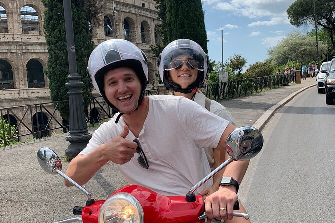 Rome by Vespa – Vespa Tour with Local Guide Francesco - Rione Monti meet-up: helmets, test drive, and traffic reality