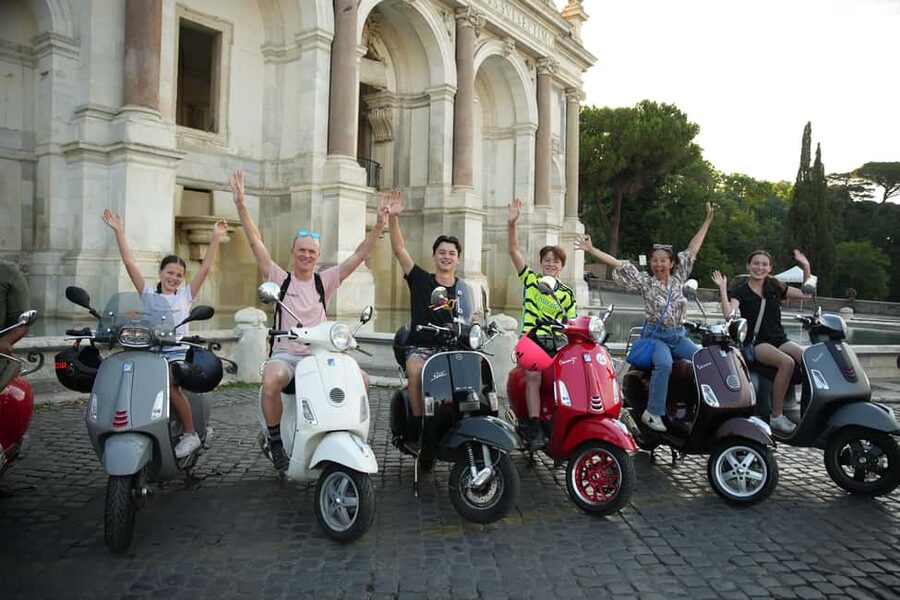 Rome: Guided Vespa Experience with Professional Photoshoot - Guide and group vibe: small group plus multilingual support