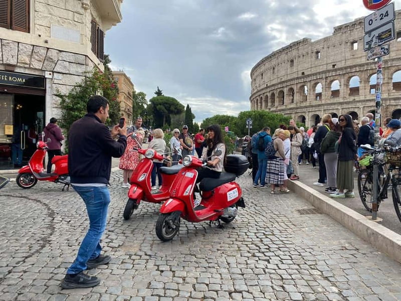 Rome: Guided Vespa Tour with Self-Drive or as a Passenger - Stop-by-stop: the Colosseum area to Palazzo del Quirinale