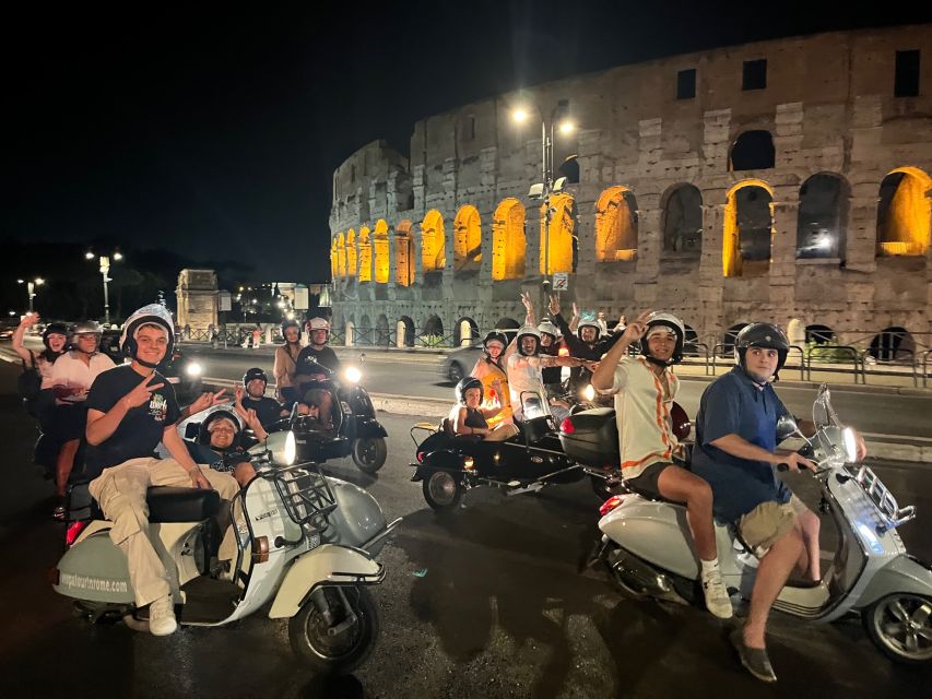 Rome: Highlights Vespa Sidecar Tour with Coffee and Gelato - Baths of Caracalla and the Pyramid of Cestius: Rome’s Strangeness in One Loop