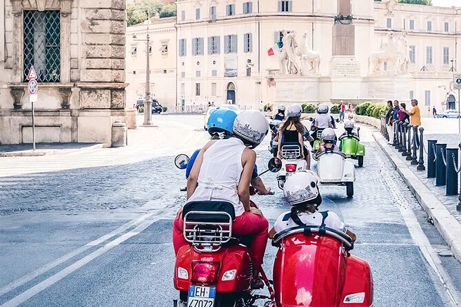 Rome Morning Vespa Sidecar Tour in Rome with Cappuccino - Piazza Navona and St Peter’s Square: famous geometry, fast connections