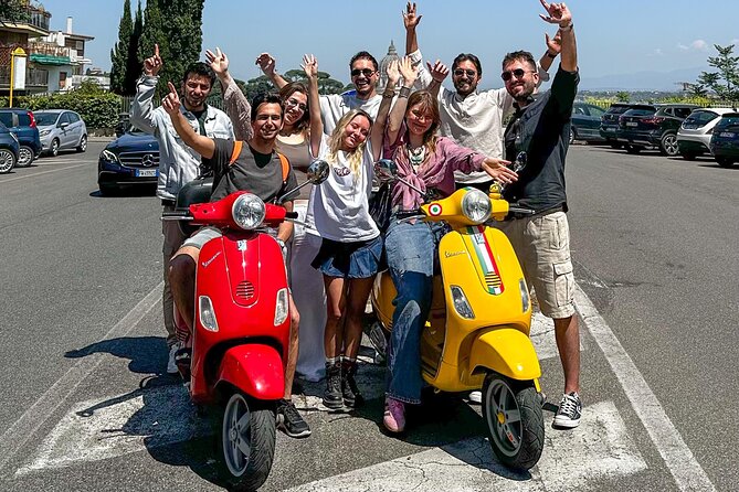 Rome Private Vespa Tour Pick-up from Hotel - Starting Point: PhotoStorica at the Colosseum (or Hotel Pickup)