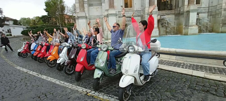Rome: Ride as a Passenger on a Vespa on Guided City Tour - Gianicolo Hill: The Big Sweep Over Rome