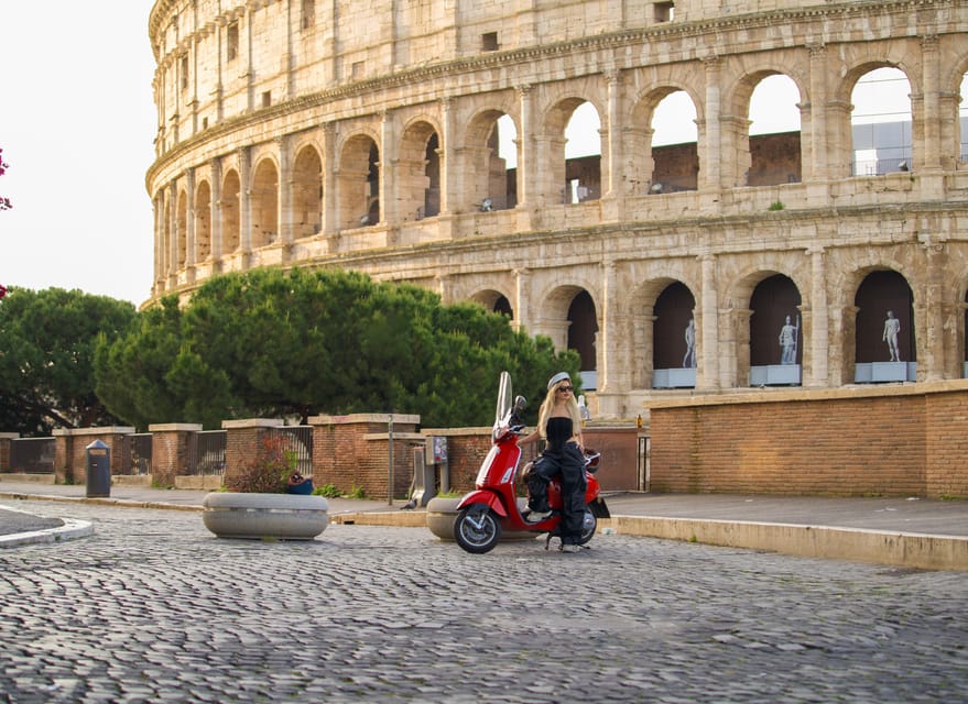 Rome: Vespa City Tour with Professional Photoshoot - Getting picked up and riding out with your guide and photographer