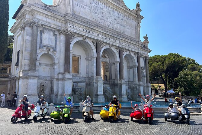 Rome Vespa Sidecar Tour — 90-Minute City Highlights Tour - Stop 3: Janiculum Hill at Fontana dell’Acqua Paola