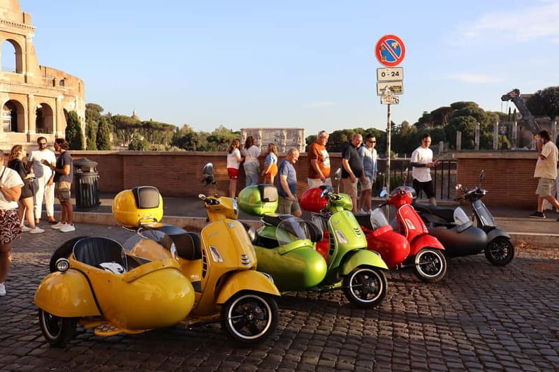Rome: Vespa Sidecar Tour with Hotel Transfers & Gelato - Safety and comfort: helmets, seating, and the wind factor