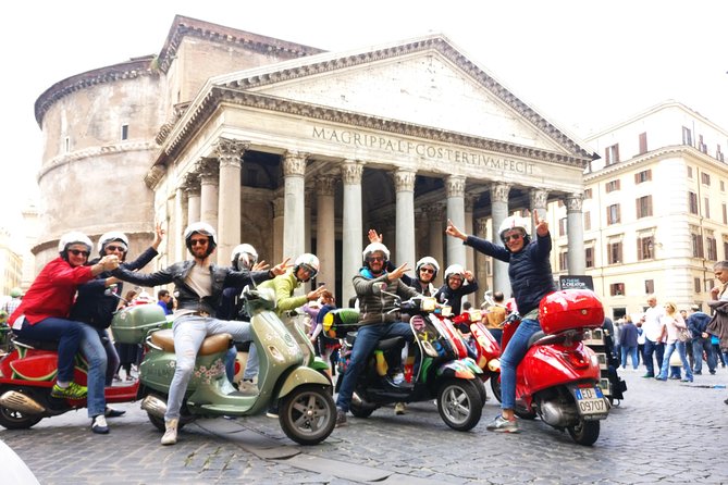 Rome Vespa Small Group Sightseeing Tour, 3 Hour Experience - The city limits walls, Via del Corso, and a famous street moment