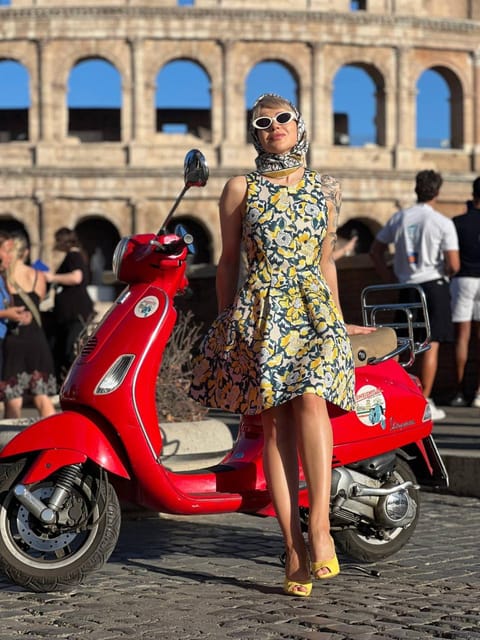 Rome: Vespa Tour & Professional Photoshoot - Meeting at Via del Colosseo: where you start and what to bring