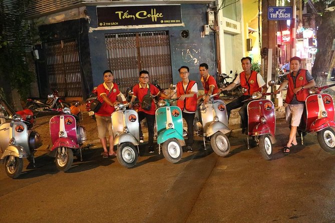 Saigon After Dark Vespa Street Food Tour + Live Music 4 hours - 6:00 pm pickup to 10:00 pm pace: how the evening is structured