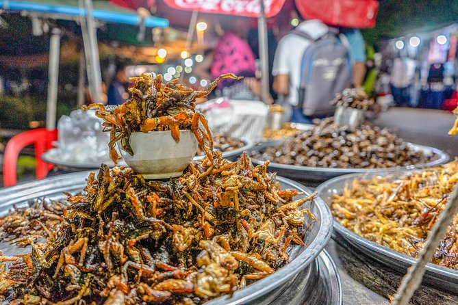 Siem Reap Evening Foodie Vespa Tour / Tuk Tuk Available - Stop 2: Made in Cambodia Market for Silk, Jewelry, and Small Souvenirs