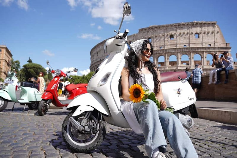 Taste, Explore, Capture-All inclusive Vespa Tour in Rome - Meeting at Via del Colosseo and the Caffe Roma start