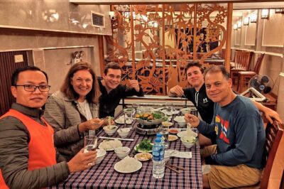 Vespa Food Tour Hanoi After Dark 3.5 hrs_TOP SERVICE, MAX VALUE - Stop-by-Stop: Cathedral Photos to Pho Cuon at Trúc Bạch
