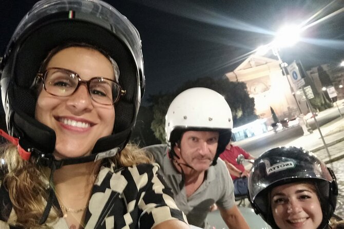 Vespa Sidecar Tour at Day/Night with Pickup - Circus Maximus, a Tiber River cruise, and your Trastevere food-and-coffee pause