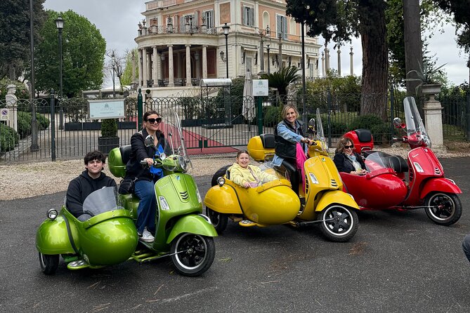 Vespa Sidecar Tour in Rome - Piazza del Popolo From the Sidecar: Symmetry at Street Level