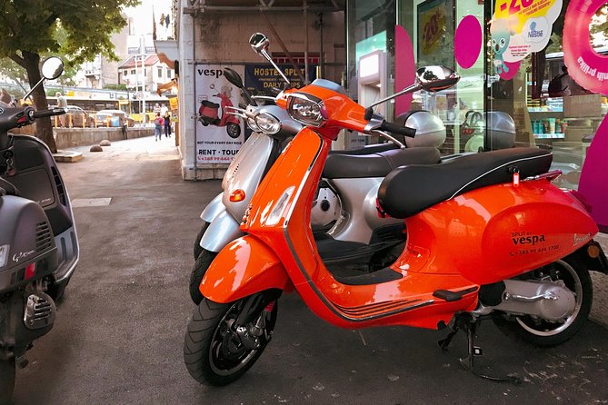 Vespa sightseeing tour & rental - Meet Split on two wheels - Stop 1 at Marjan Park: Marjan Hill views plus two beach favorites