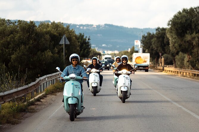 Vespa tour from Polignano to Savelletri with octopus sandwich - Polignano a Mare and the Abbey of San Vito stop