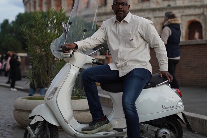Vespa Tour in Rome with professional photographer - Castel Sant’Angelo by the Tiber