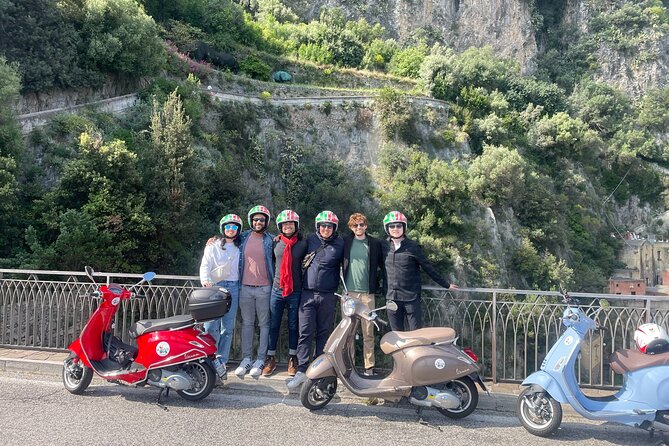 Vespa Tour of Amalfi Coast Positano and Ravello - Automatic Vespa Primavera: the real payoff on Amalfi roads