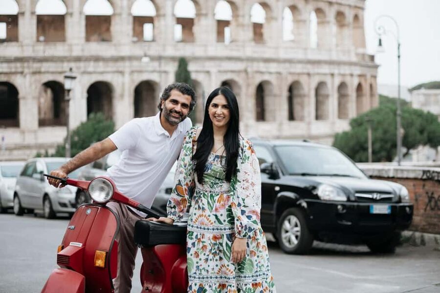 Vespa Tour with Professional Photography in Rome - Gianicolo Terrace: your top-of-Rome payoff set