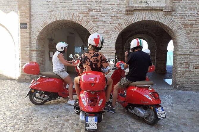 Vespa tour with written guide of Marche in Valdaso - Stop 2: Moresco and the Borghi Antichi ancient villages ride (about 4 hours)